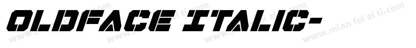 Oldface Italic字体转换